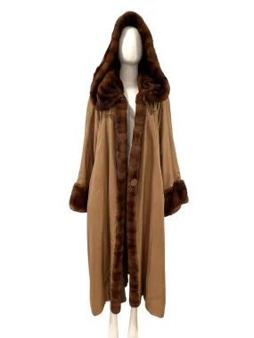 1990s FENDI Mink Trim Coat