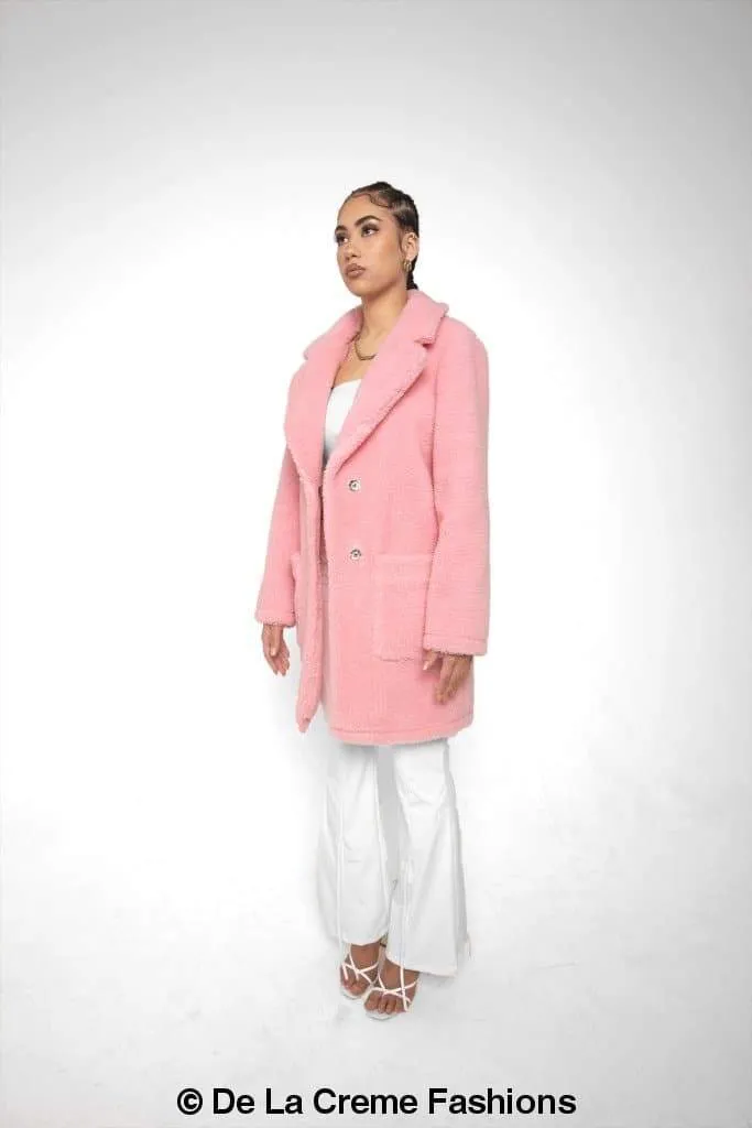 Abrigo Jacqueline Oversized Teddy Coat