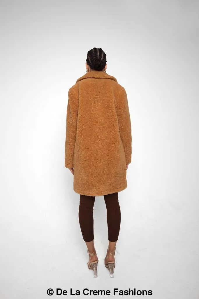 Abrigo Jacqueline Oversized Teddy Coat