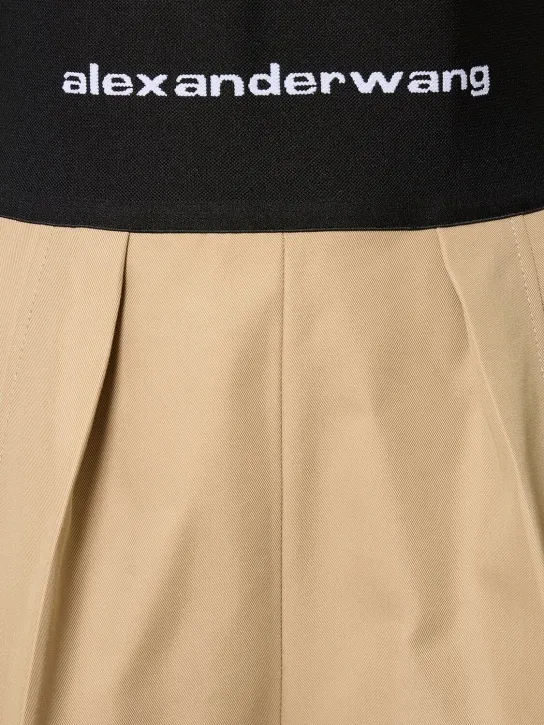 Alexander Wang   Tailored cotton &amp; nylon shorts 