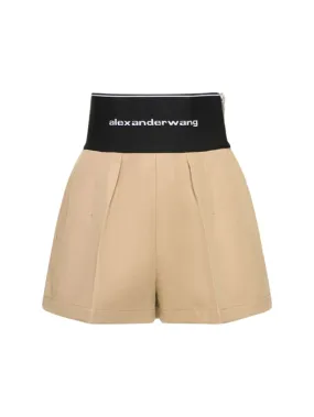 Alexander Wang   Tailored cotton &amp; nylon shorts 