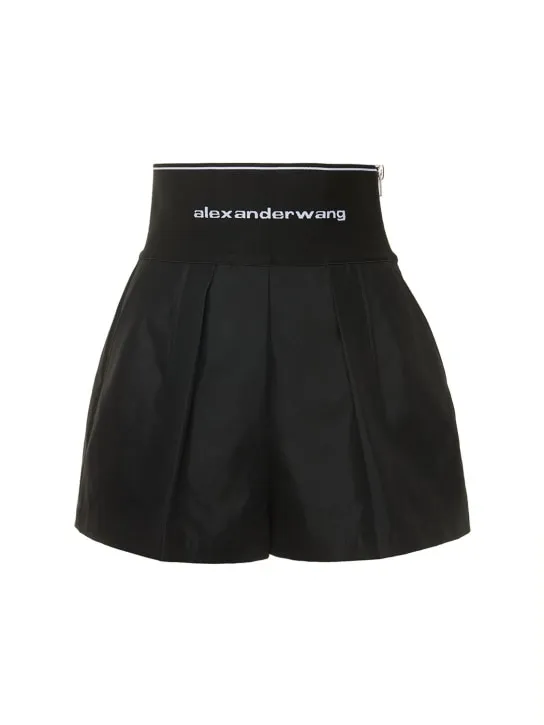 Alexander Wang   Tailored cotton &amp; nylon shorts 