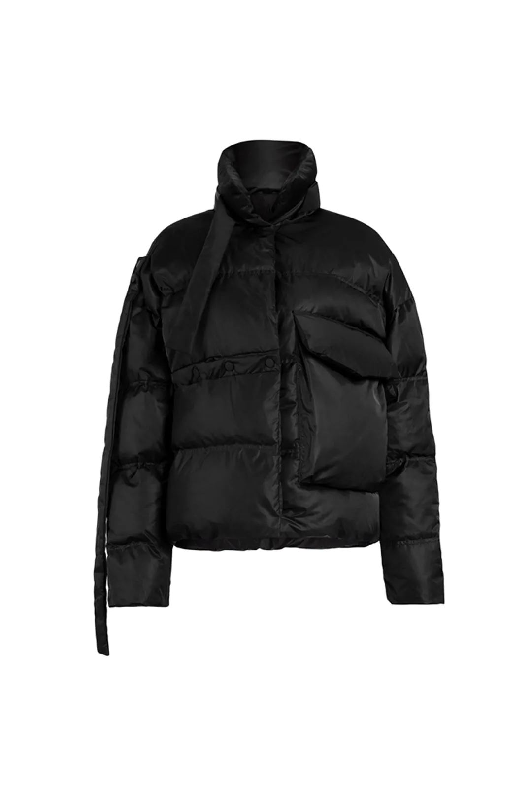 Asymmetric down jacket | Short coat | Street down jacket