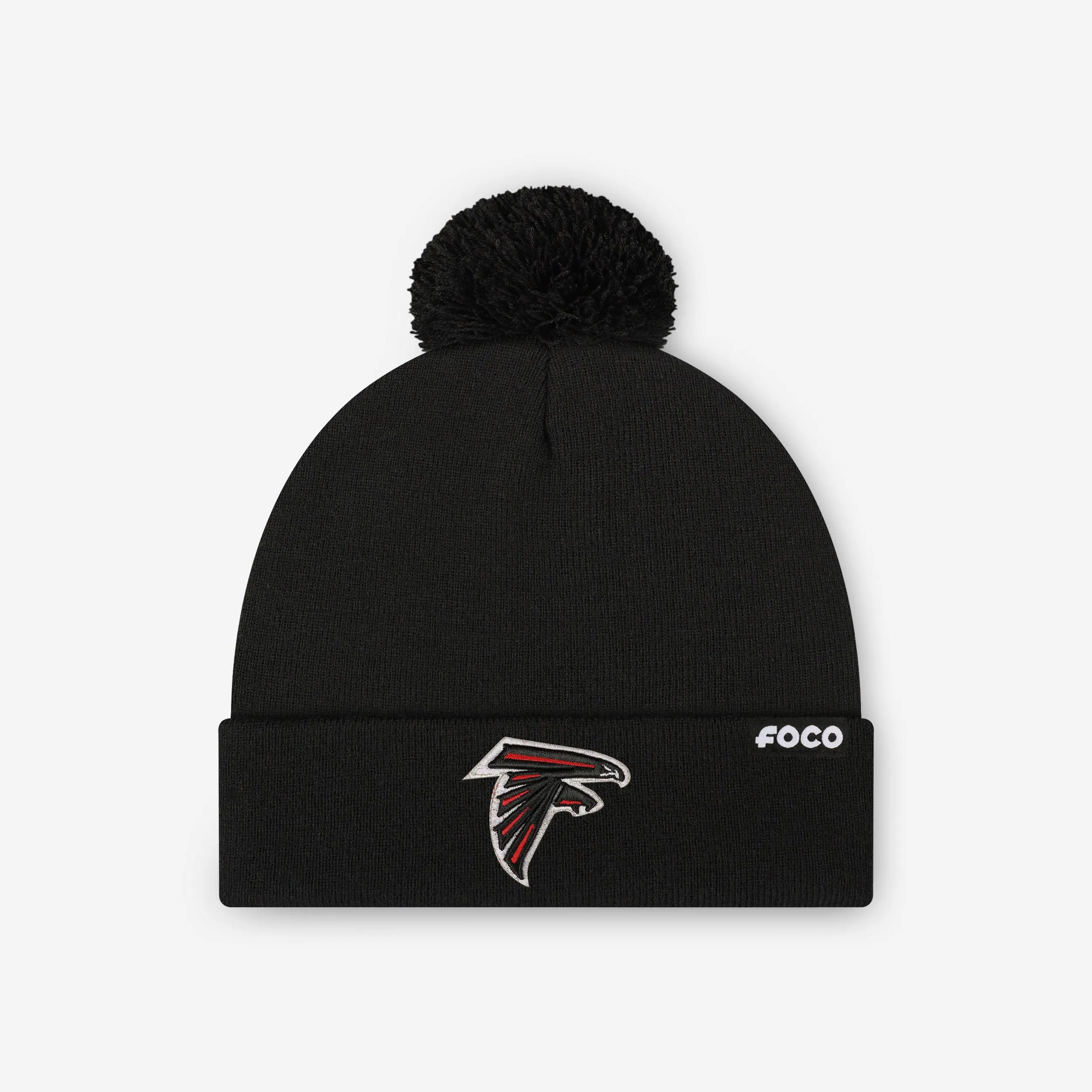 Atlanta Falcons Basic Primary Logo Pom Beanie