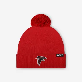 Atlanta Falcons Basic Primary Logo Pom Beanie