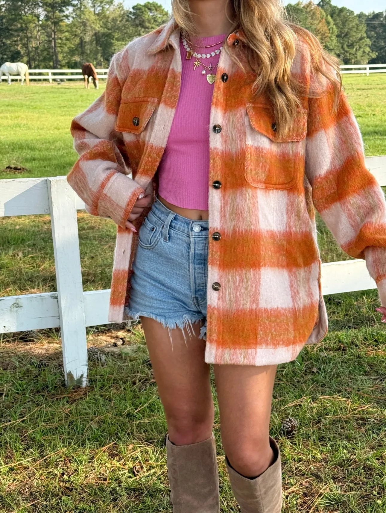 Autumn Bliss Plaid Shacket