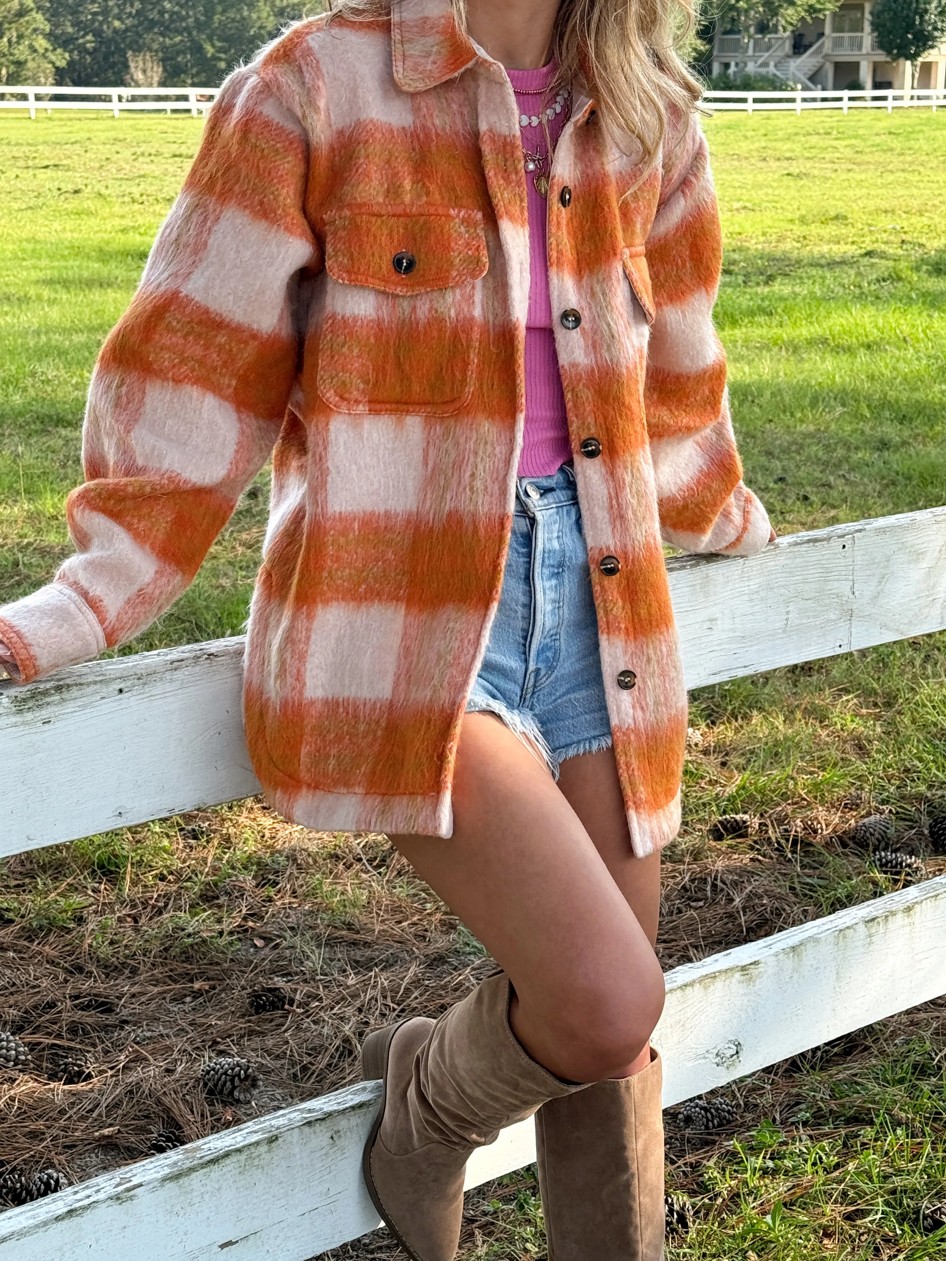 Autumn Bliss Plaid Shacket