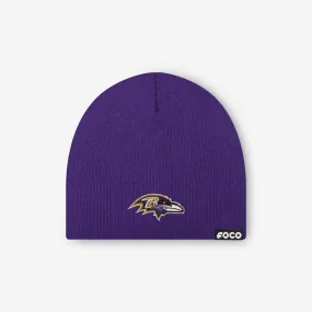 Baltimore Ravens Basic Primary Logo Skull Beanie