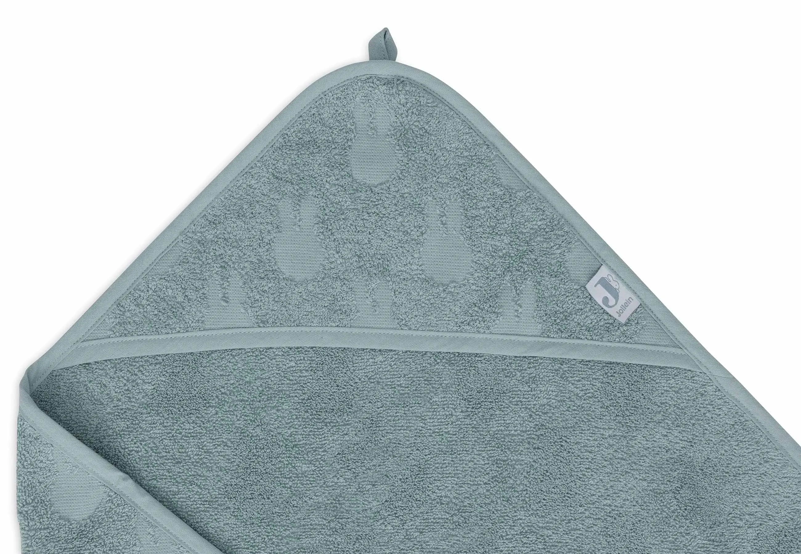 Bath cape Terry 75x75cm Miffy Jacquard - Sea Green