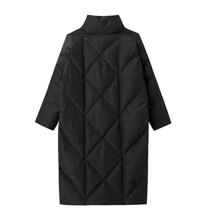 Black Long Down Jacket for UNUSUAL Winter