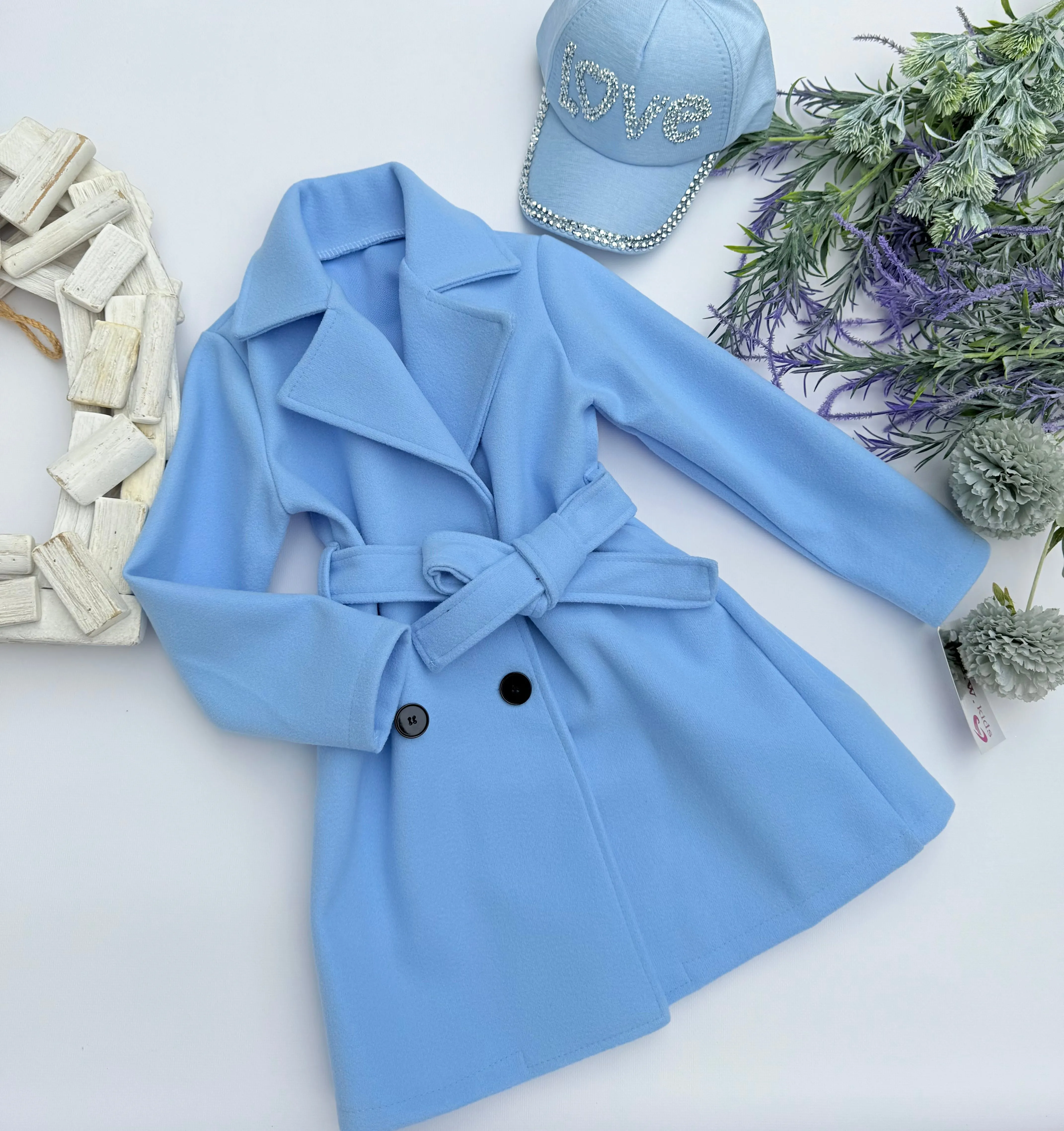 Blue spring coat