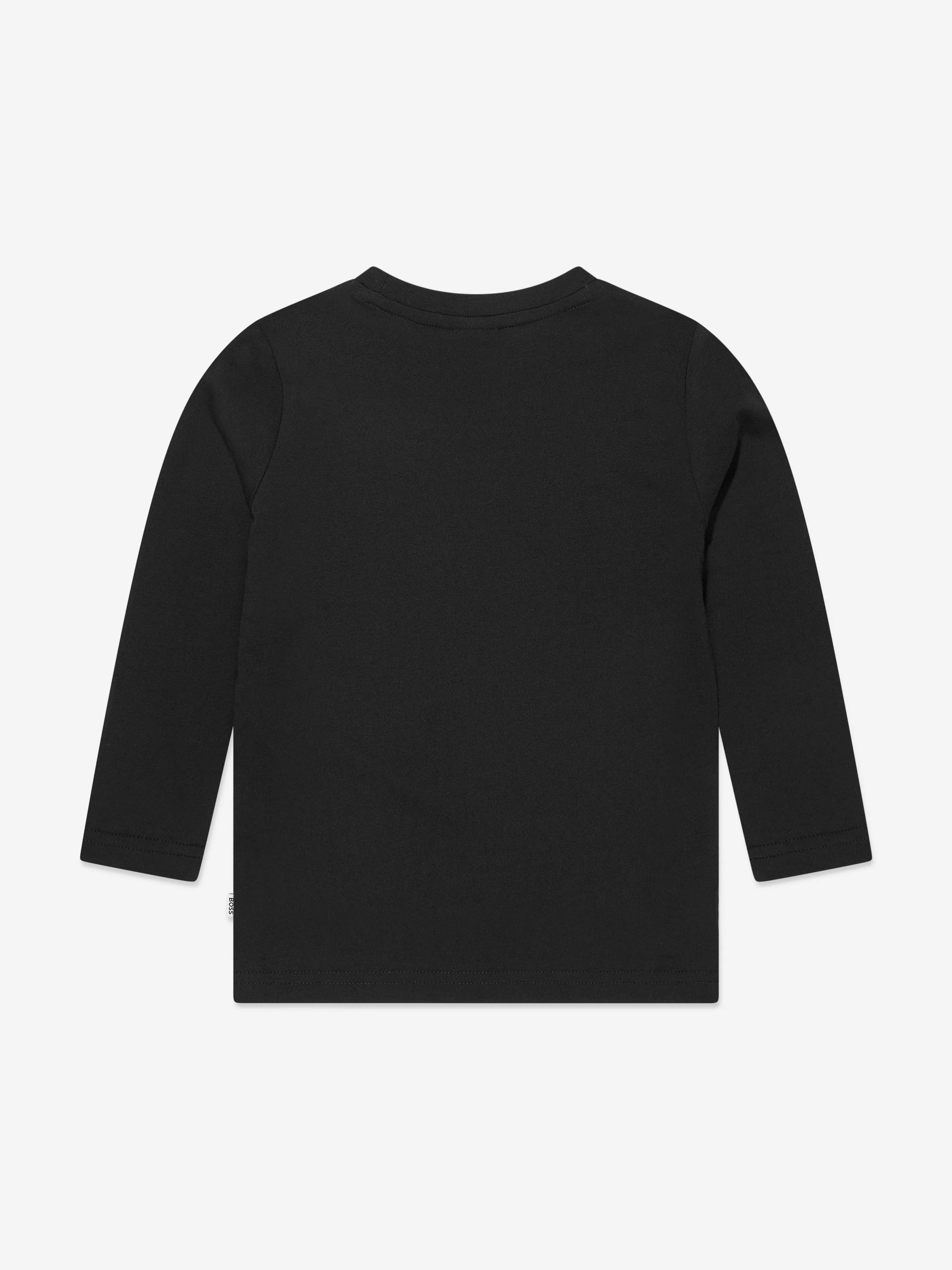 BOSS Boys Long Sleeve T-Shirt in Black