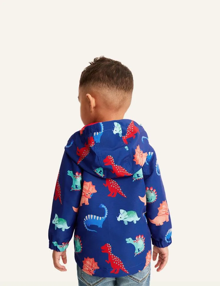 Boy Dinosaur Printed Coat