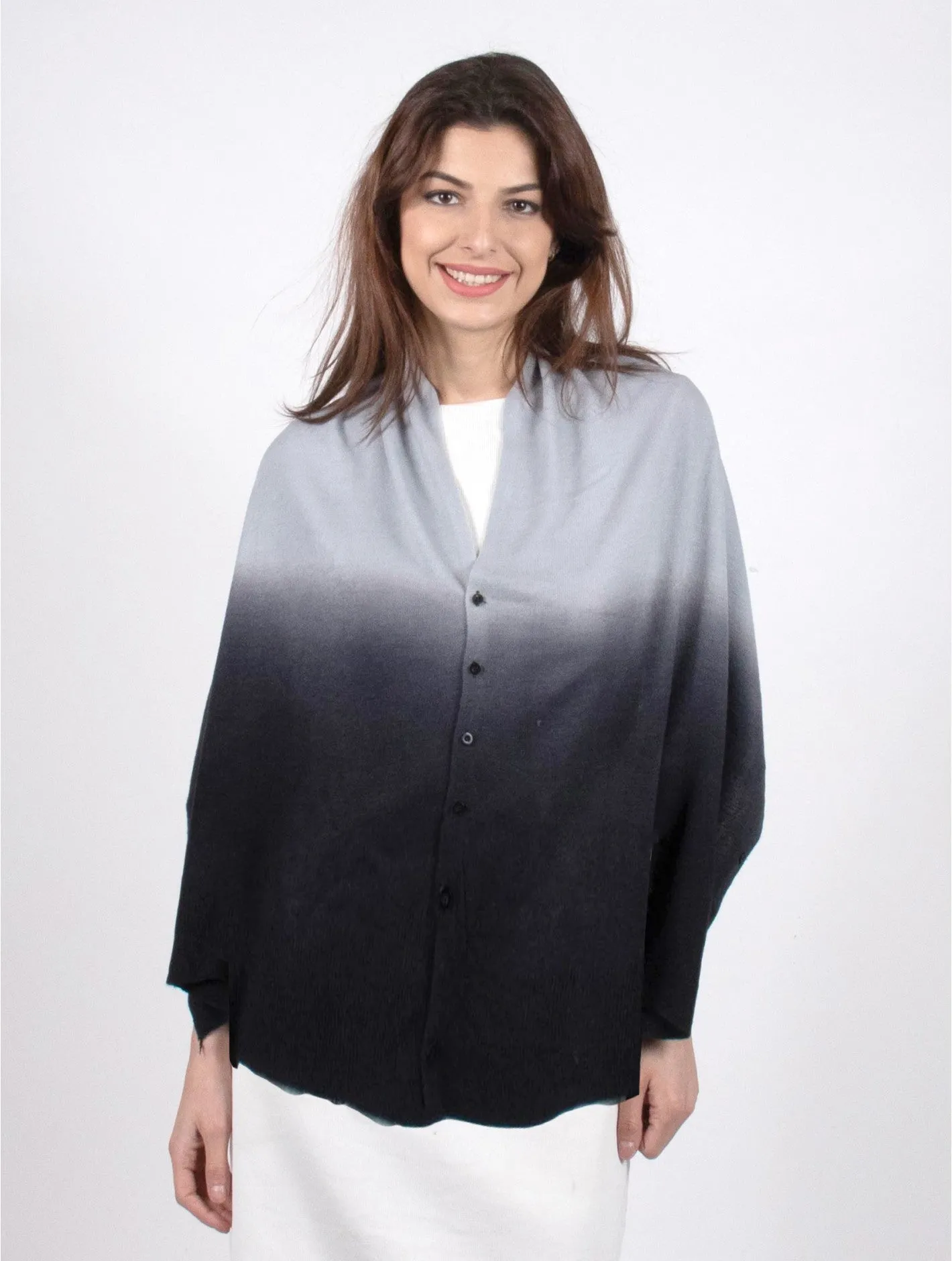 Button Scarf Cape (Assorted Colours)