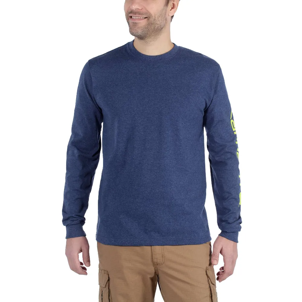 Carhartt EK231 Relaxed Fit Heavyweight Long Sleeve Graphic T-Shirt Top