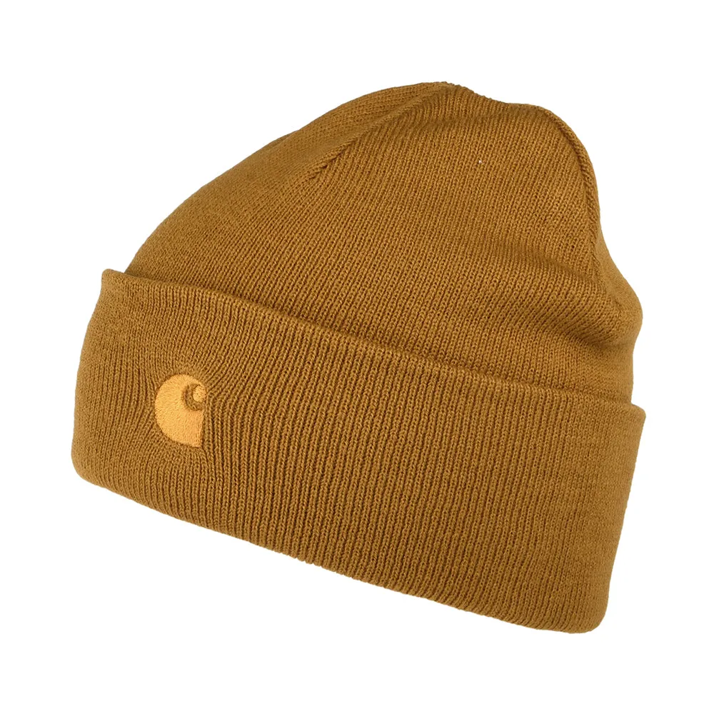 Carhartt WIP Hats Chase Cuffed Beanie Hat - Mustard