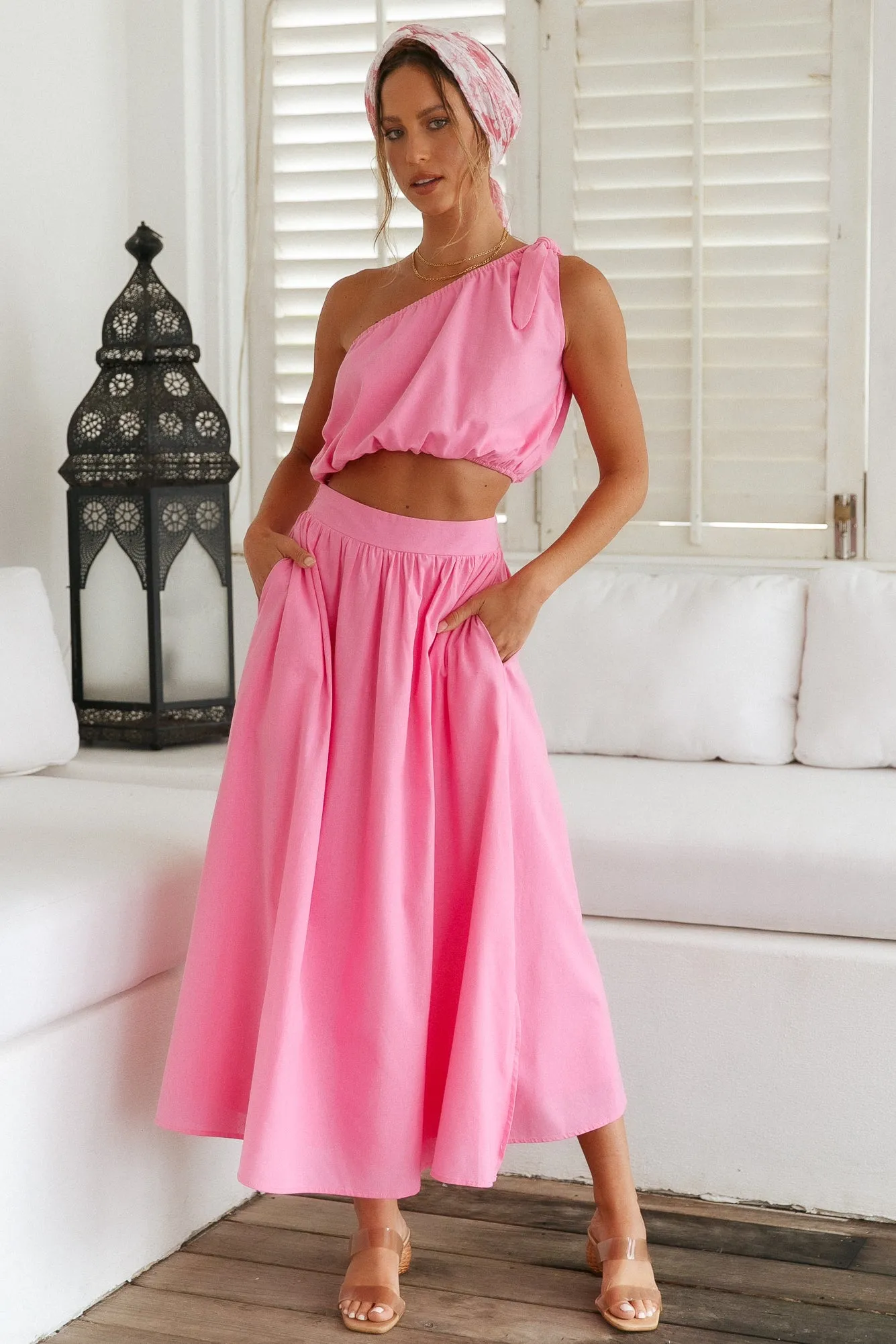 Carpe Diem Maxi Skirt Pink