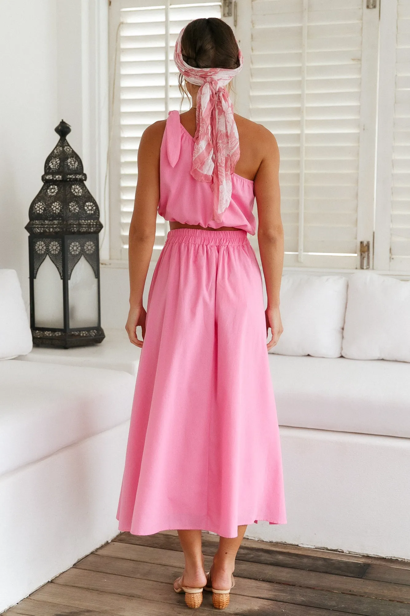 Carpe Diem Maxi Skirt Pink