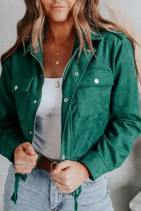 Chloe Suede Cropped Jacket