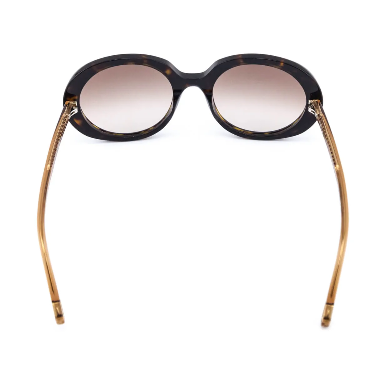 Chloe Tortoise Oversized Round Sunglasses