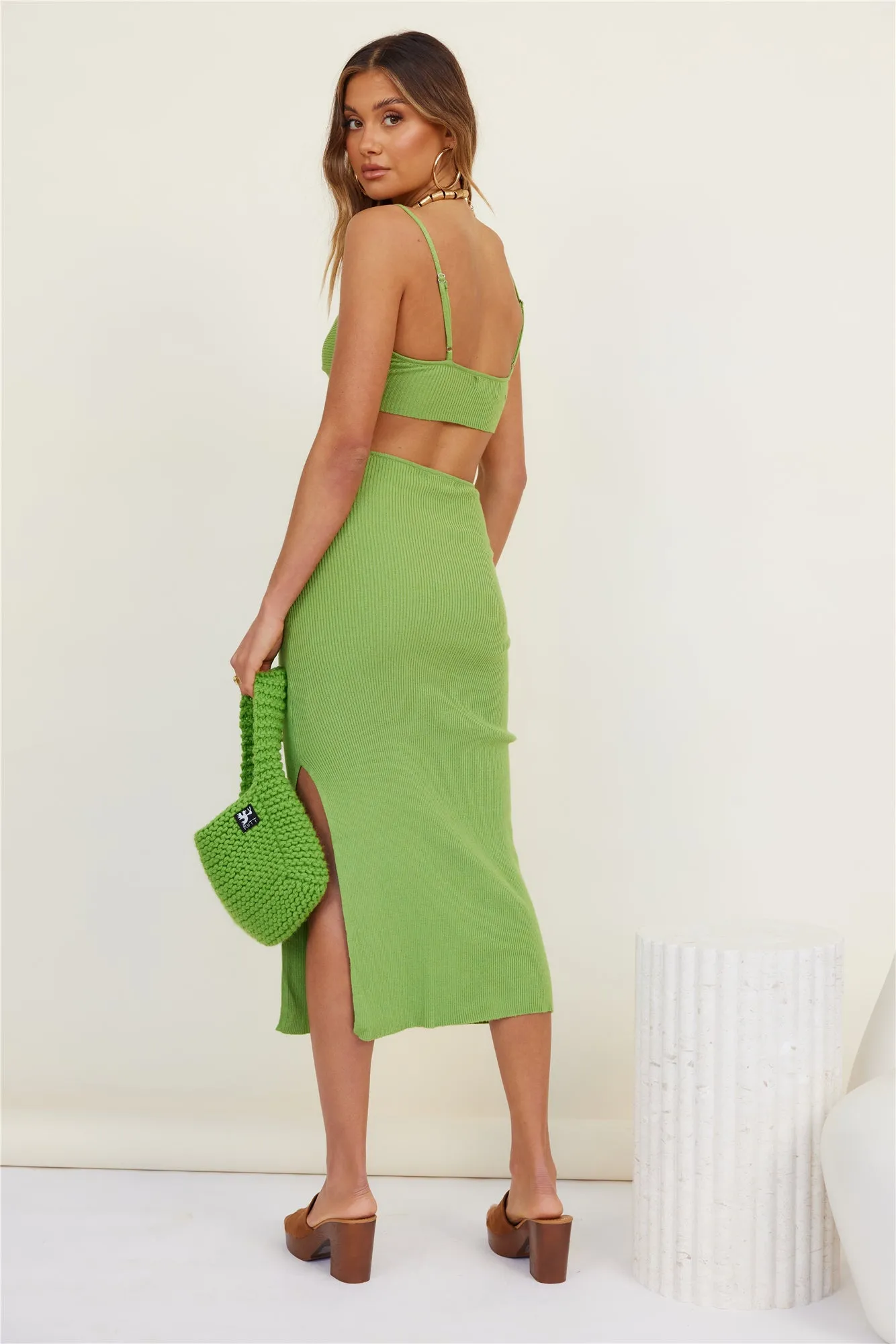 Citrine Maxi Skirt Green