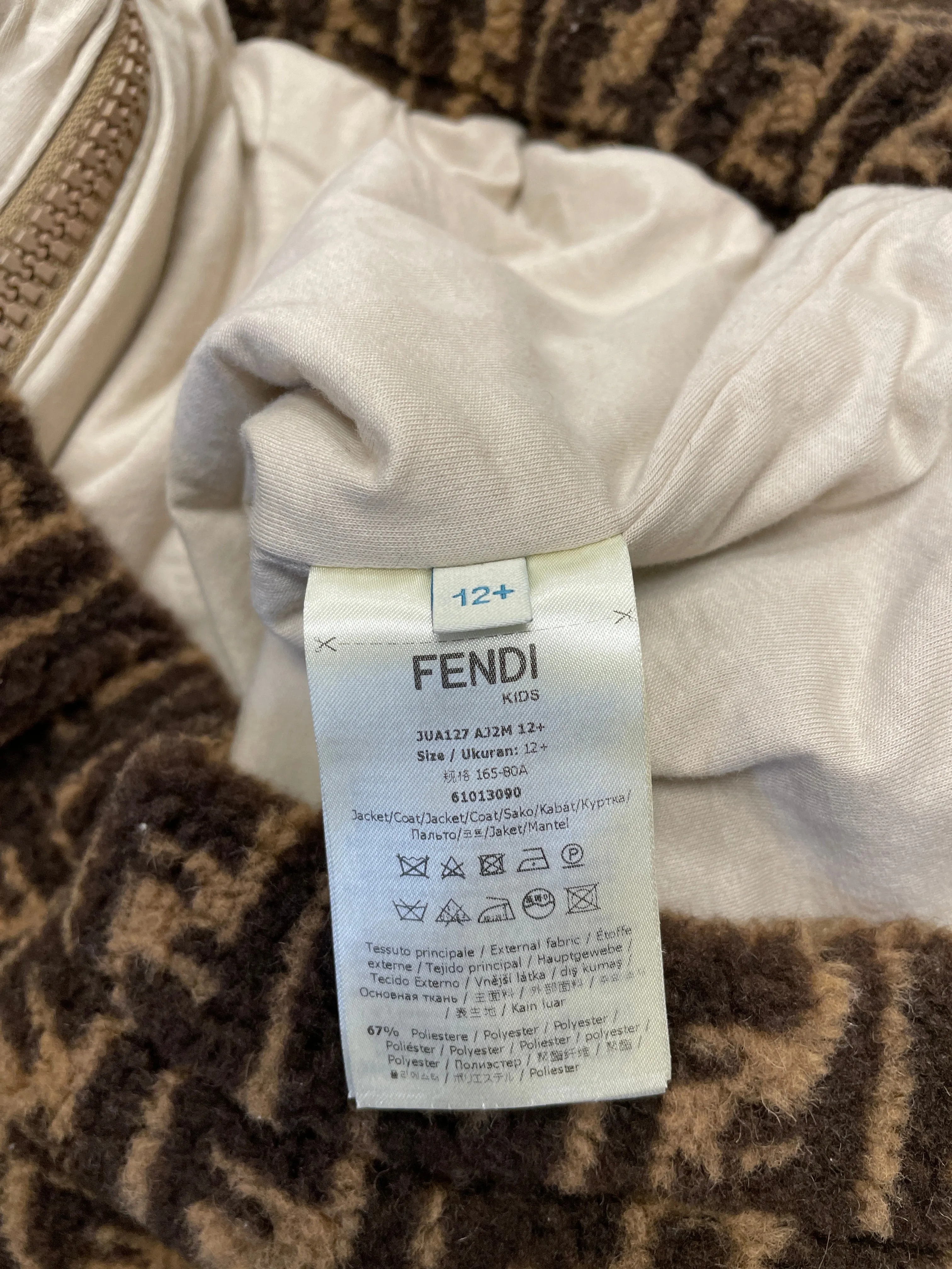 Coat Luxury Designer By Fendi  Size: S