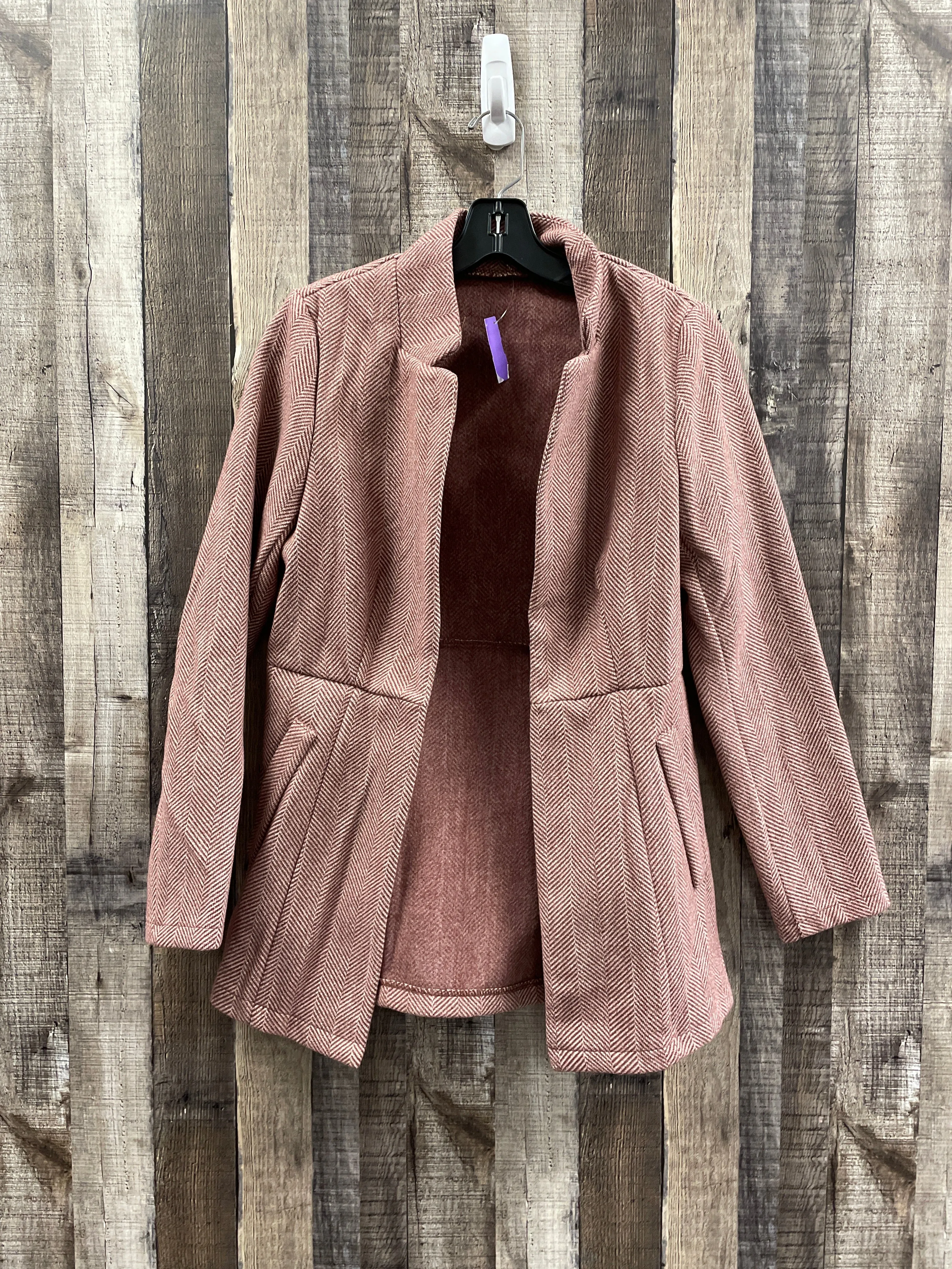 Coat Peacoat By Shein In Red, Size: S