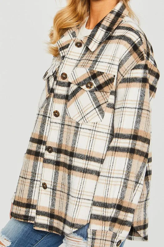 Coziest Place Plaid Shacket