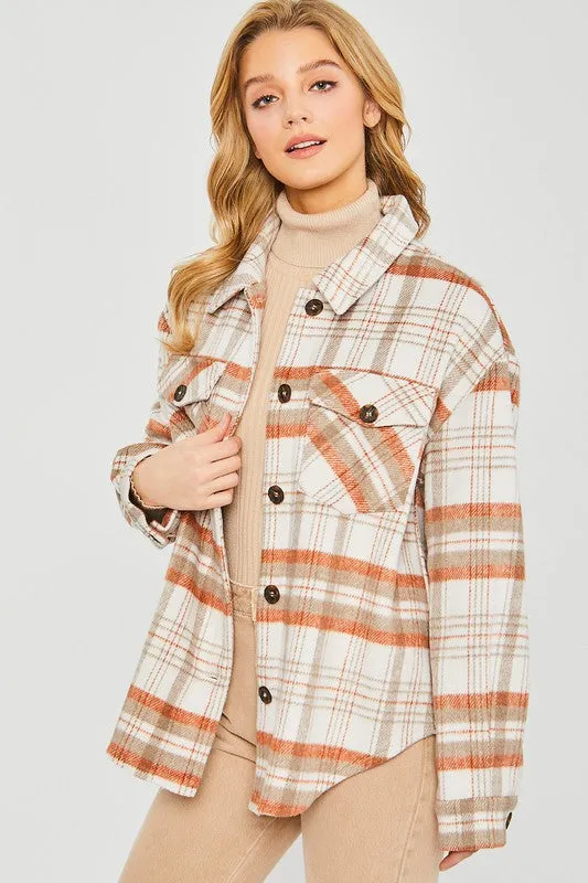 Coziest Place Plaid Shacket