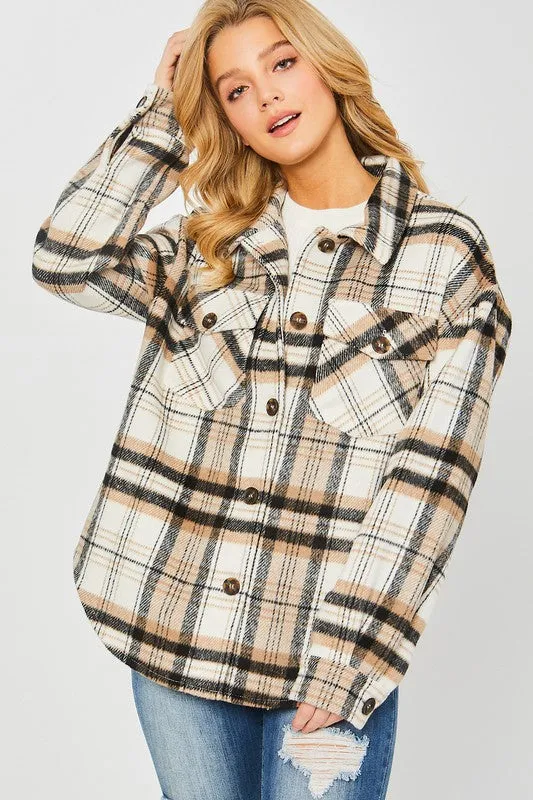 Coziest Place Plaid Shacket