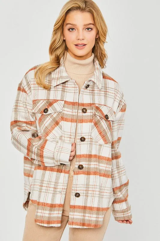 Coziest Place Plaid Shacket