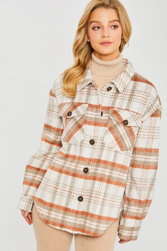 Coziest Place Plaid Shacket