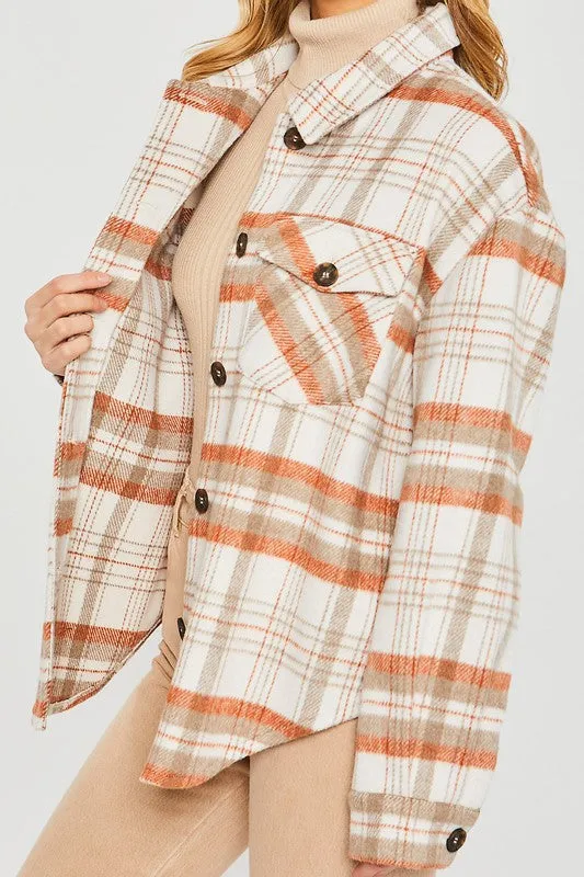 Coziest Place Plaid Shacket