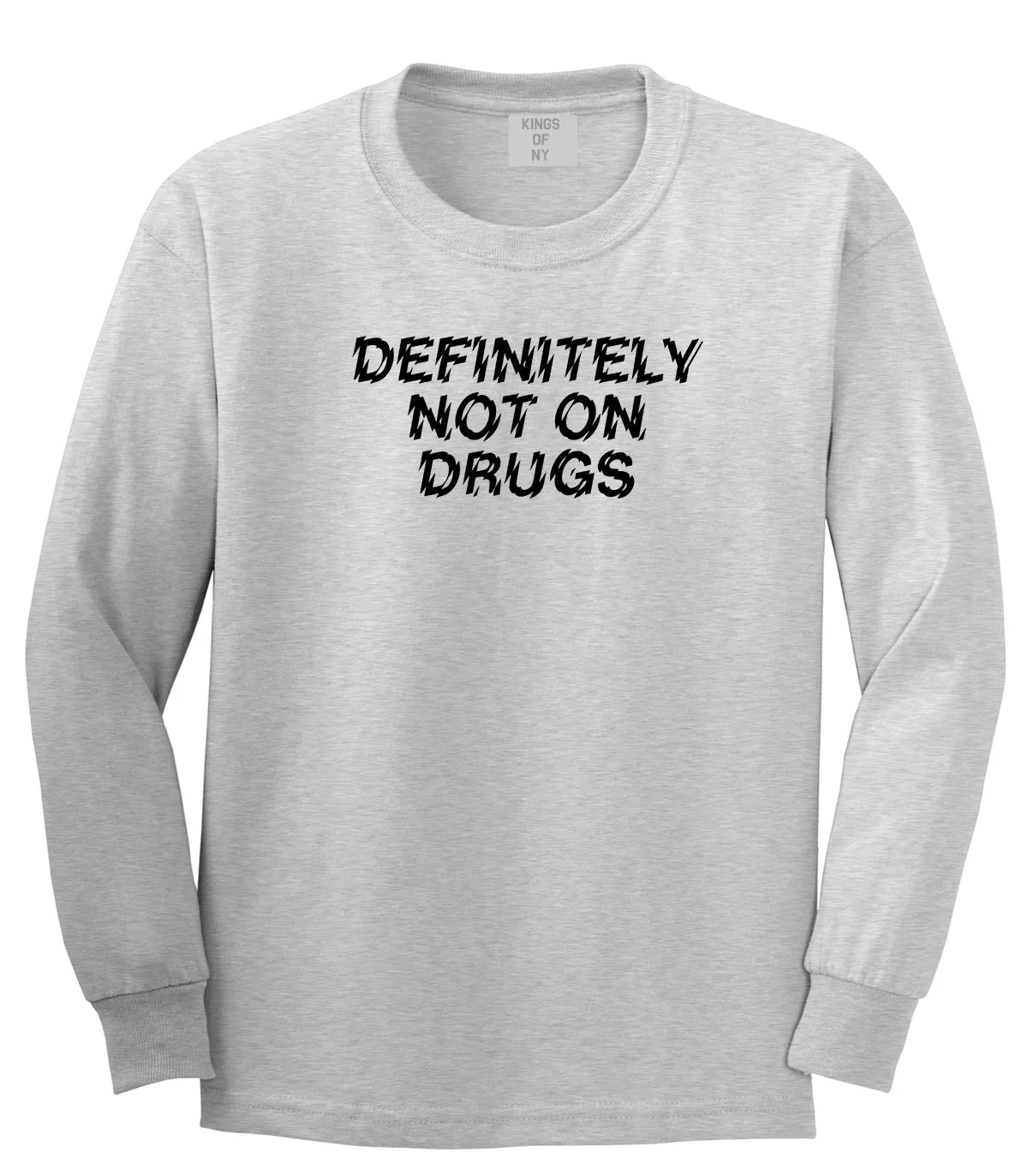 Definitely Not On Drugs Festival Mens Long Sleeve T-Shirt