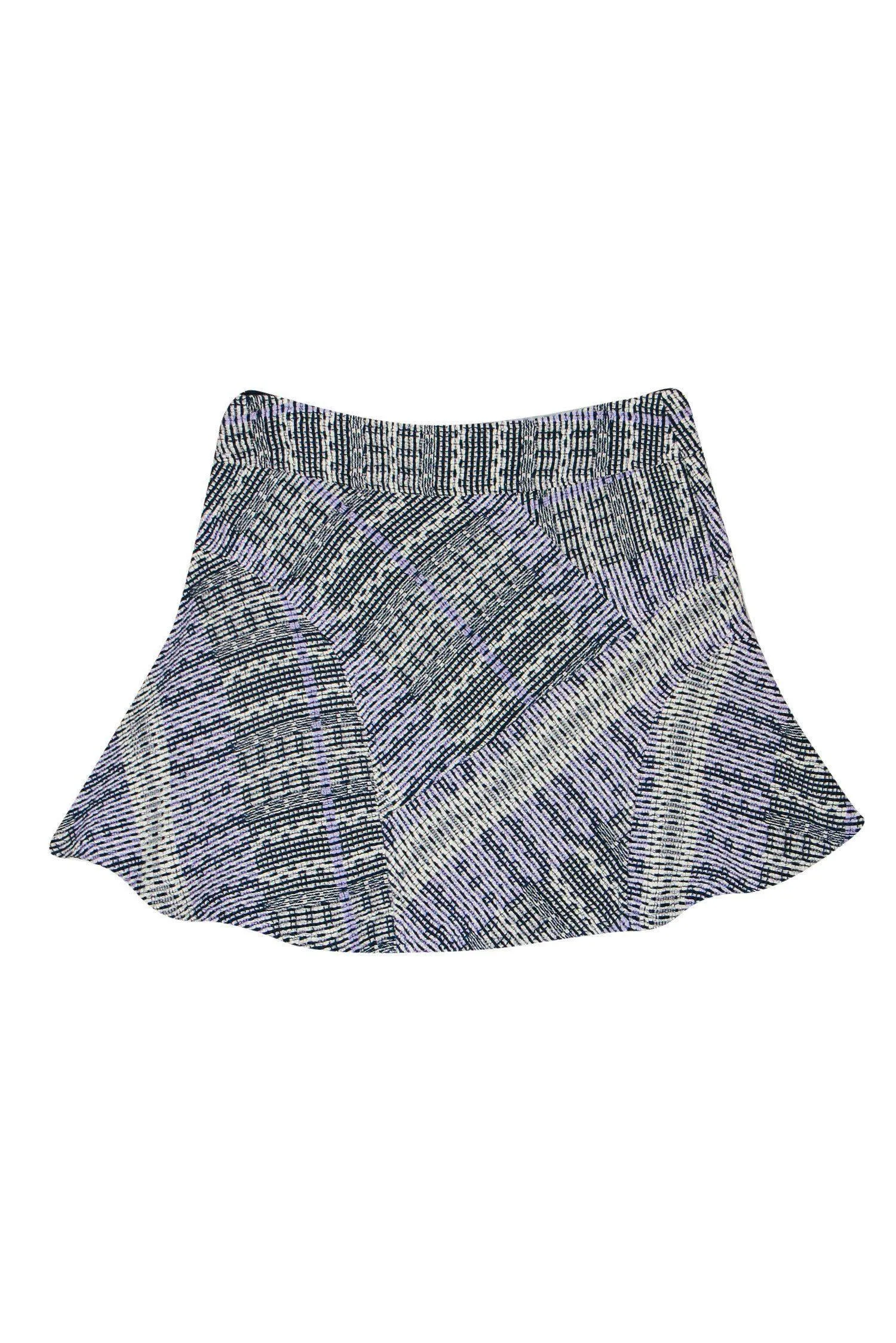 Derek Lam - Lavender & Navy Tweed Miniskirt Sz 0