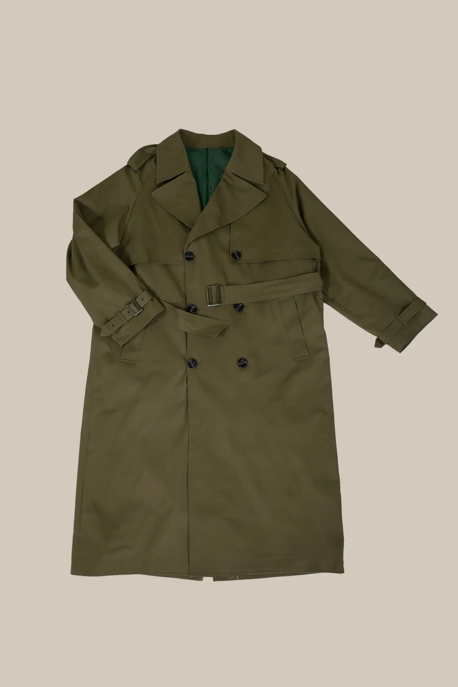 Double Gun Flap Trench Coat