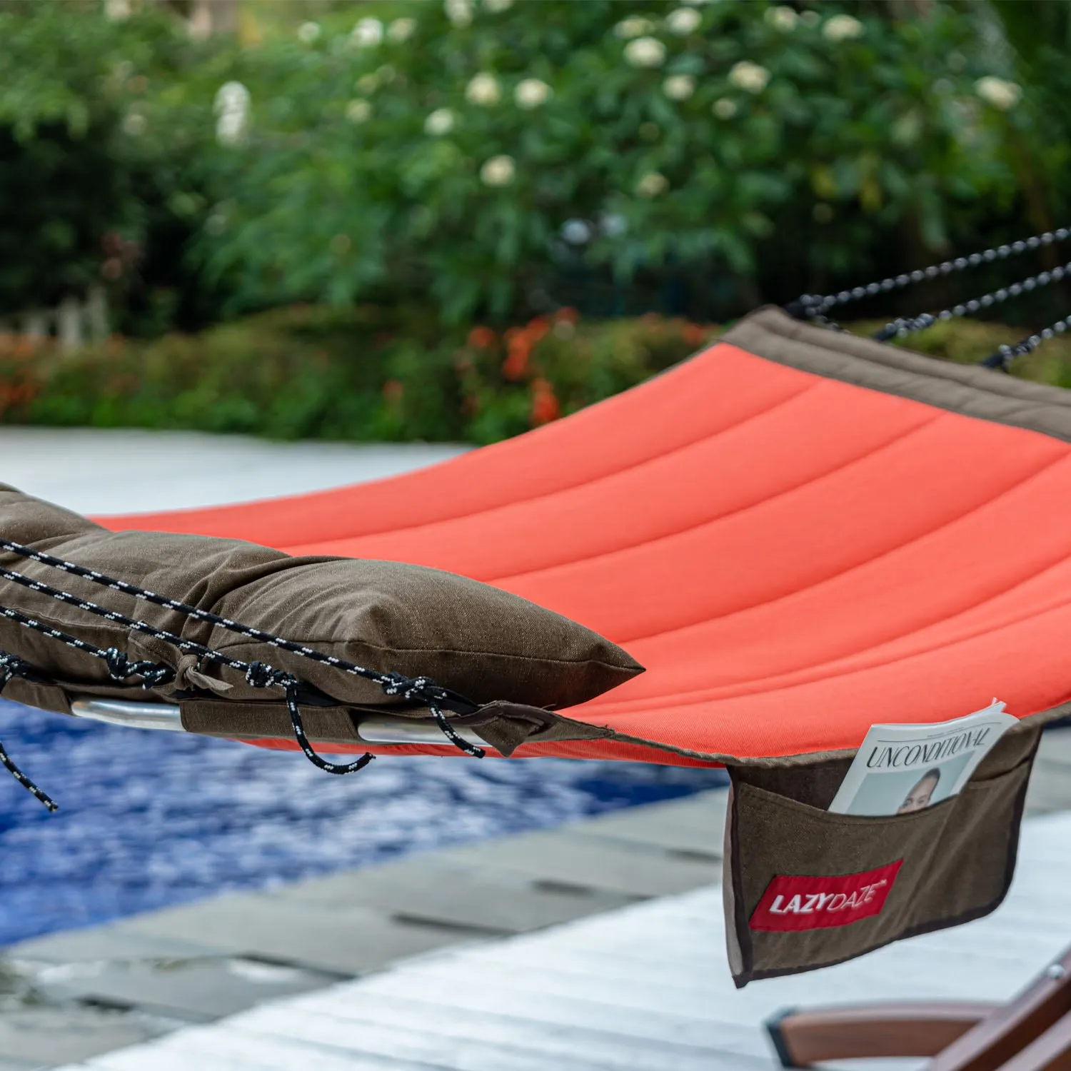 Double Hammock with Curved Spreader Bar