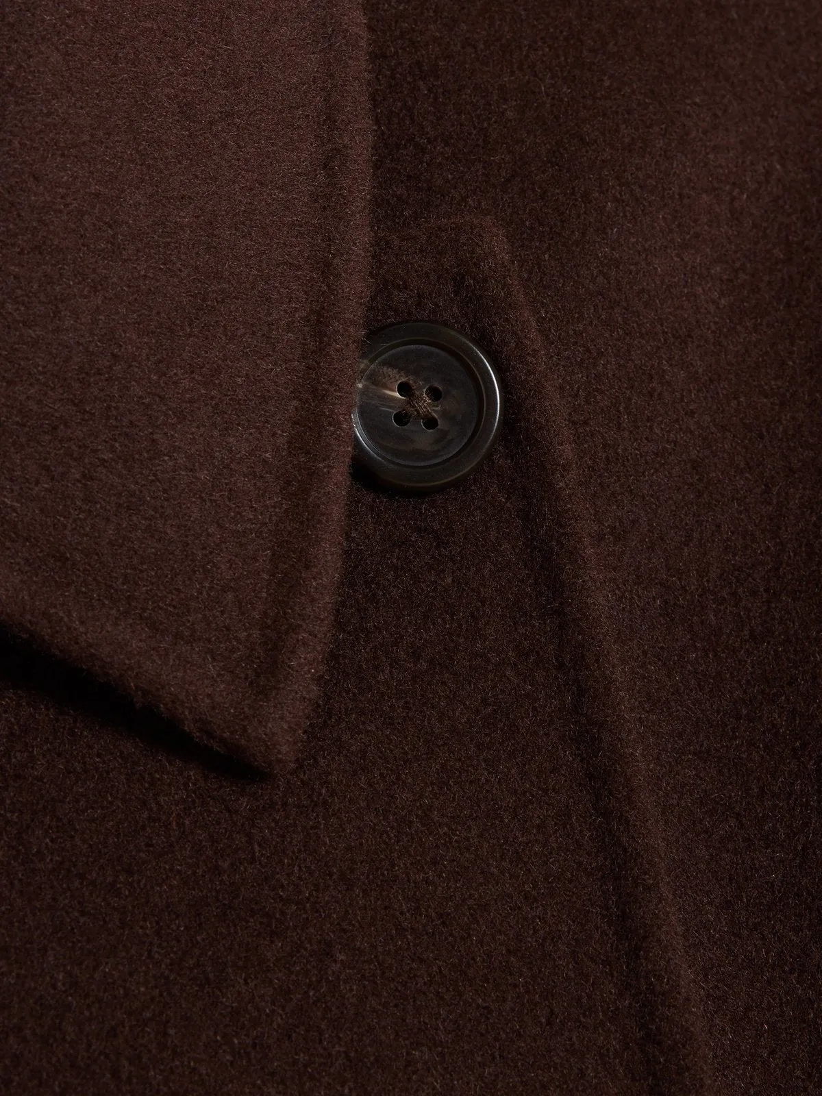 Felsa Wool Peacoat - Dark Brown