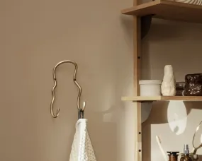 Ferm Living | Brass Curvature Hook | Double