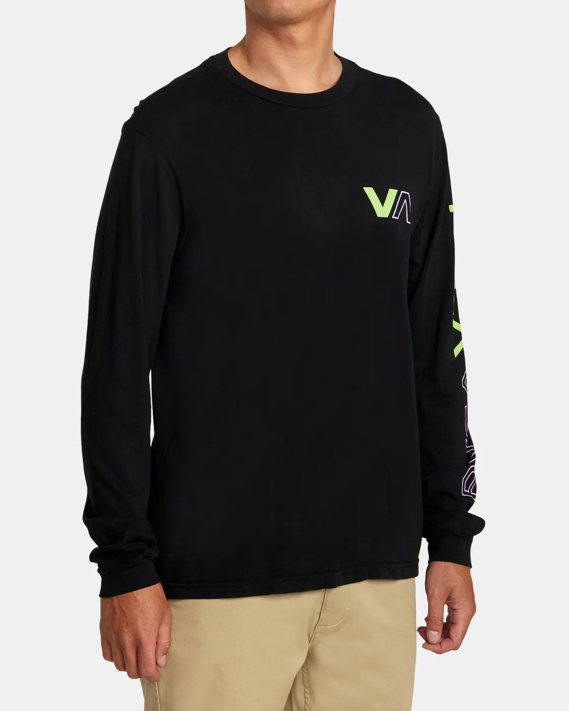 Halfway Long Sleeve Tee - Black