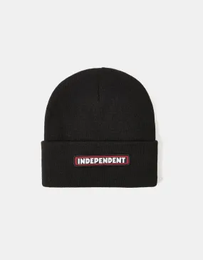 Independent Bar Logo Beanie - Black