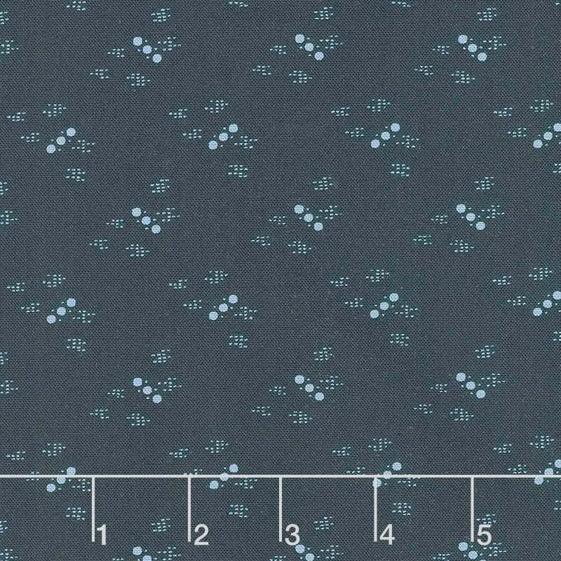 Indigo Gatherings - Triple Dot Peacoat Yardage