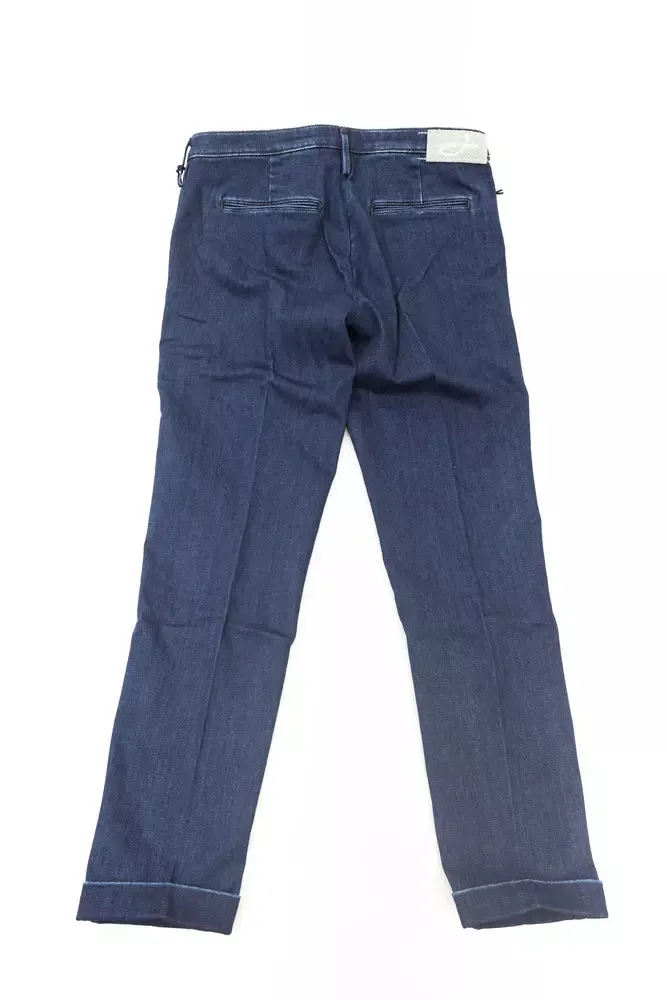 Jacob Cohen Blue Cotton Women Jeans