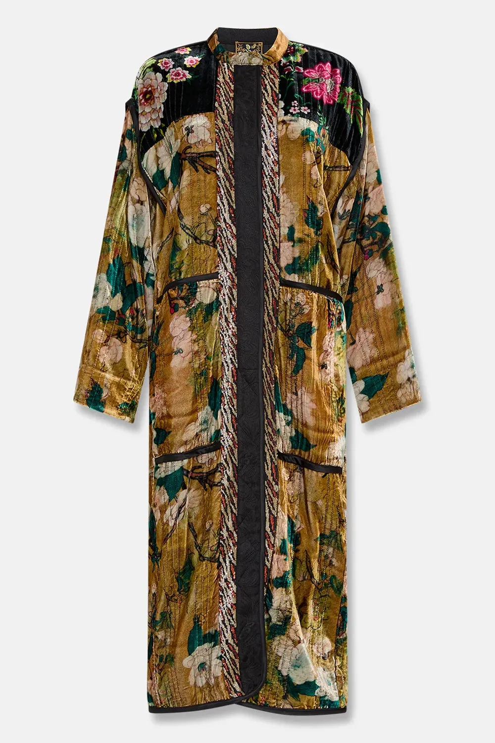 JOHNNY WAS VINTAGE LOTUS VELVET COAT