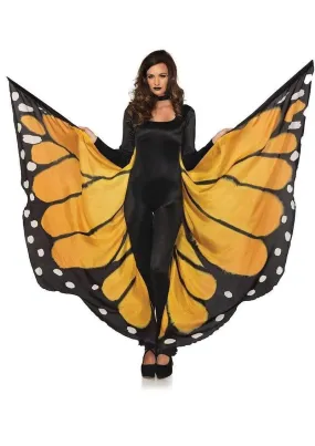 Leg Avenue Festival Butterfly Wing Halter Cape with Straps and Support Sticks