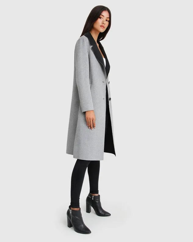 Lexington Two-Tone Wool Blend Coat