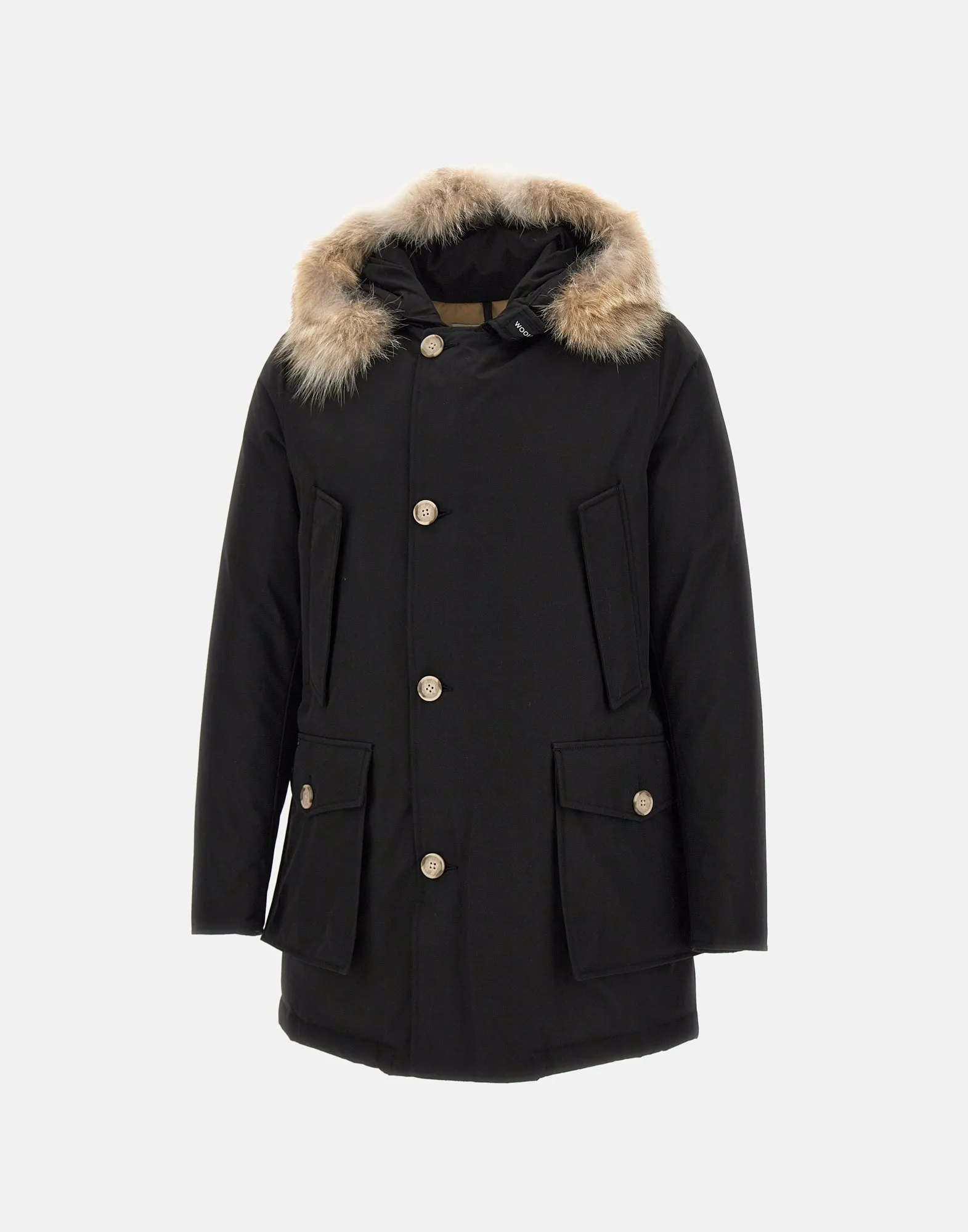 Men's Arctic Parka Black Down Coat