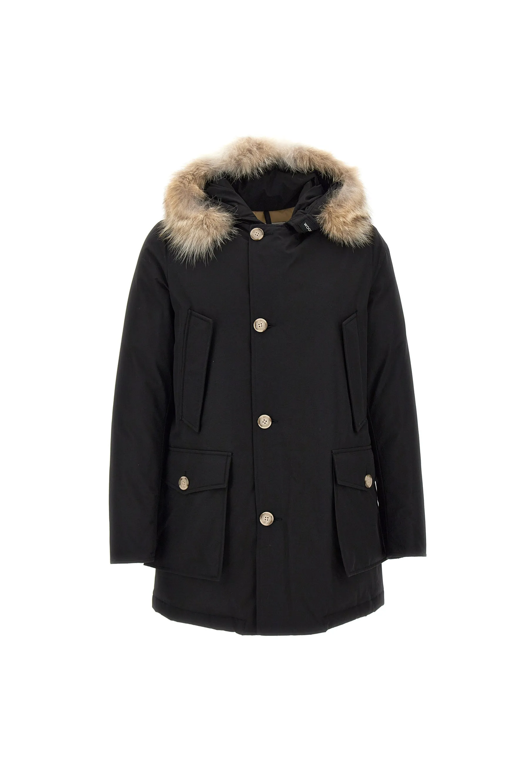 Men's Arctic Parka Black Down Coat