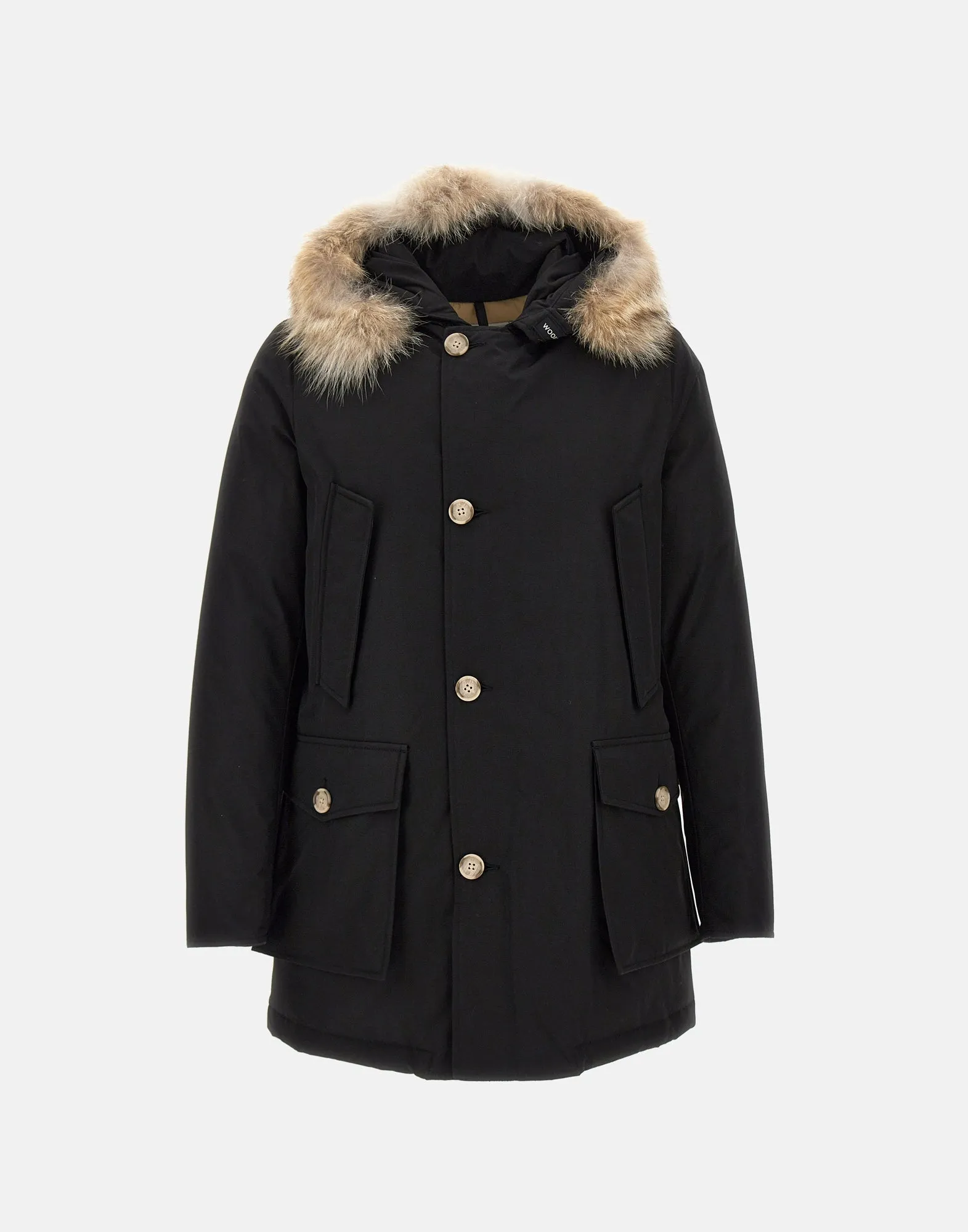 Men's Arctic Parka Black Down Coat