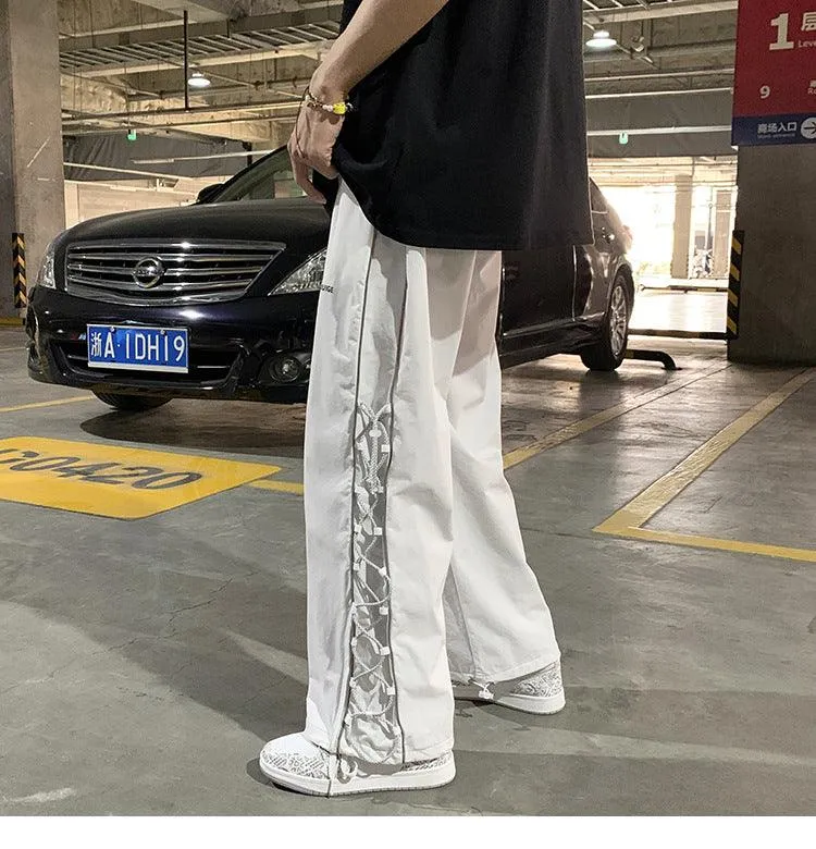 Men’s Oversize Loose-Fit Pants - Low-Waist Design